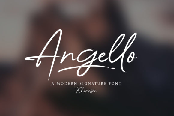 Angello Script Handwritten Font for Elegant Branding