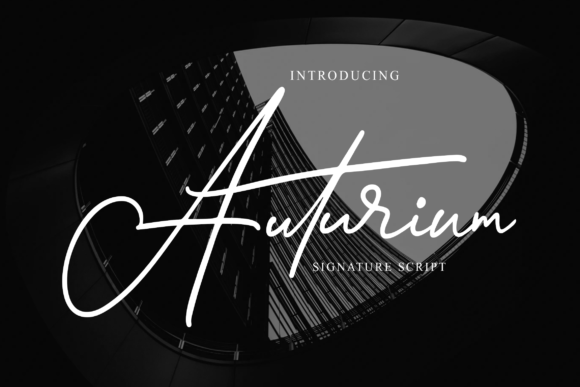 Auturium: The Elegant Script Handwritten Font for Refined Design