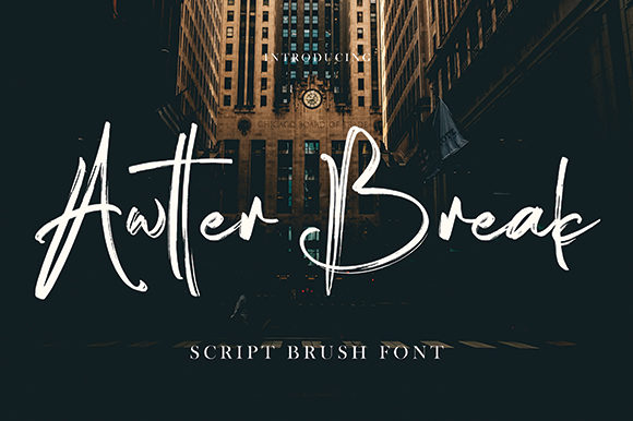 Awtter Break: A Flowing Brushed Handwritten Font for Campaigns