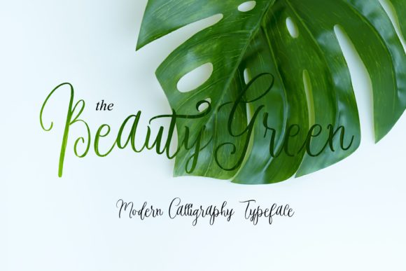 Beauty Green: Elegant Script Handwritten Font for Designers
