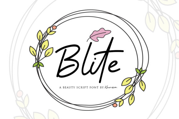 Blite: A Refined Script Handwritten Font for Modern Designers