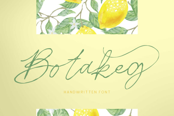 Botakeg: A Delicate Script Handwritten Font for Makers
