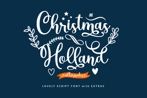 Christmas Holland: A Romantic Script Handwritten Font for Branding