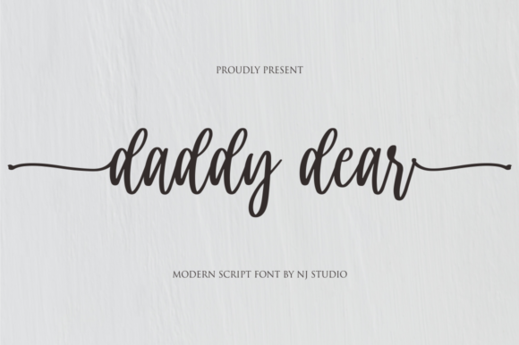 Daddy Dear Script Handwritten Font for Brand Warmth
