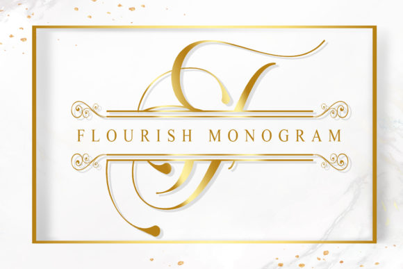 Flourish Monogram Font for Elegant Branding