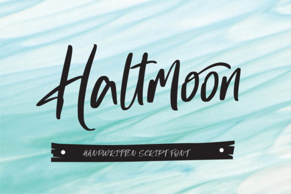 Haltmoon: A Bold Script Handwritten Font for Makers