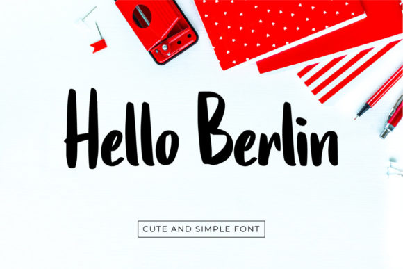 Hello Berlin Font: A Bold Script Handwritten Typeface for Digital Brands
