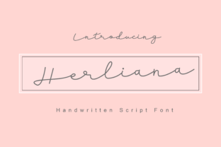 Herliana Script Handwritten Font for Small Business Branding
