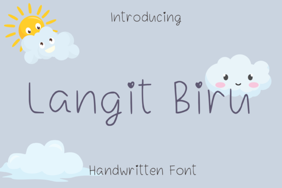 Langit Biru: A Simple & Dainty Script Handwritten Font for Digital Design