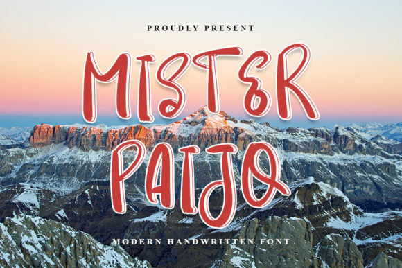 Mister Paijo Handwritten Font for Makers