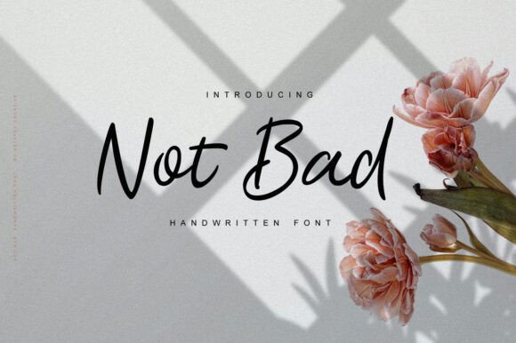 Not Bad Font: A Relaxed Script Handwritten Typeface for Clear, Human Campaigns