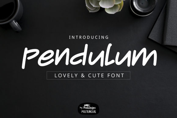 Pendulum Handwritten Font for Playful Branding