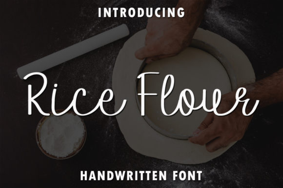 Rice Flour: A Sweet & Delicate Script Handwritten Font for Campaign Design