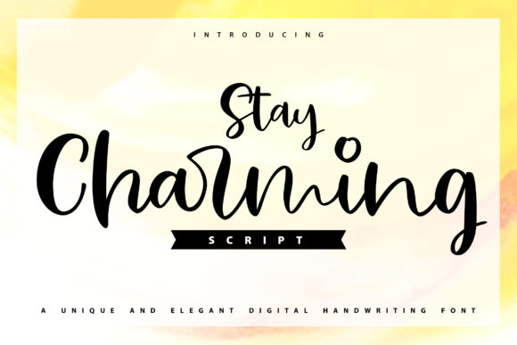 Stay Charming: A Script Handwritten Font for Elegant Campaign Typography