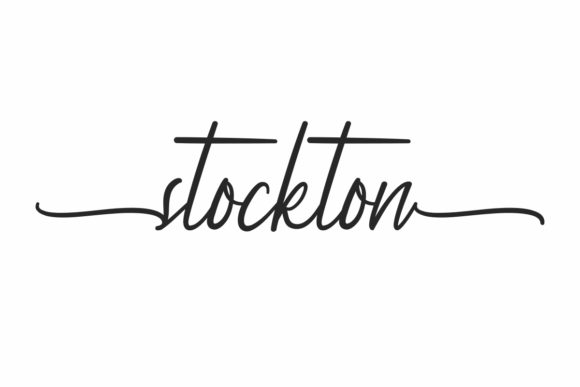 Stockton Font: Elegant Script Handwritten Fonts for Small Business Branding
