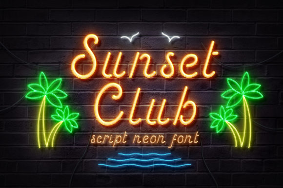 Sunset Club: A Retro Script Handwritten Font for Scroll-Stopping Visuals
