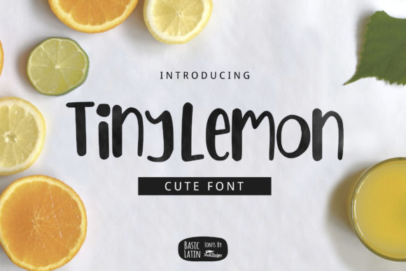 Tiny Lemon Script Handwritten Font for Warm, Natural Branding