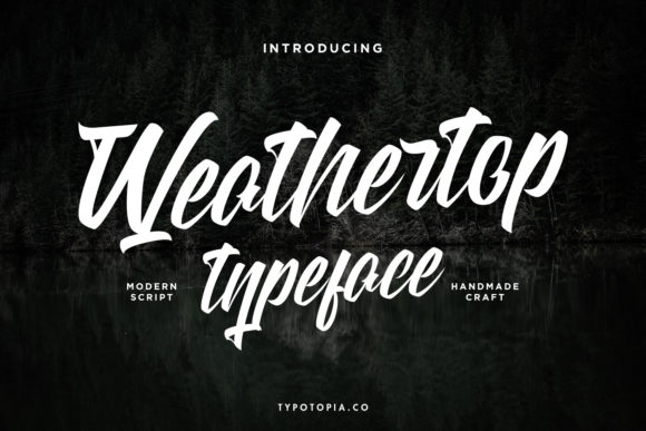 Weathertop: A Script Handwritten Font for Editorial Elegance