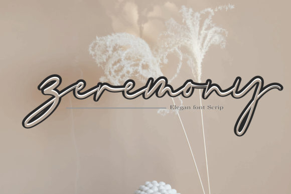 Zeremony Script Handwritten Font for Makers